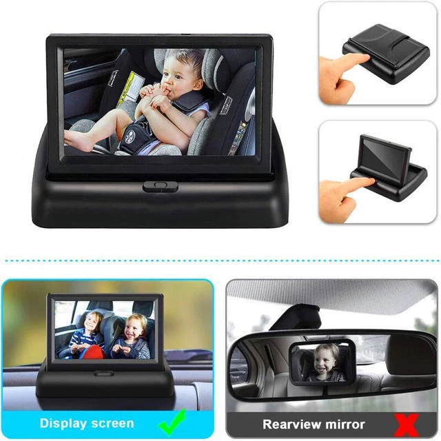 Telecamera seggiolino auto visione notturna monitor 4.3 | monitor di sicurezza bambino