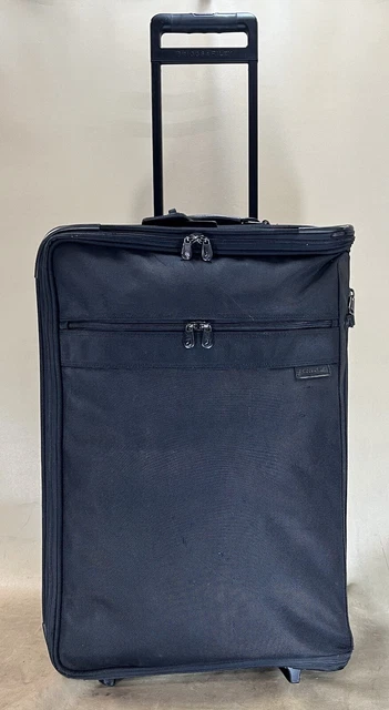 Briggs & Riley 26” Wheeled Upright Garment Suitcase Black Ballistic Nylon U86