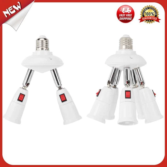 es Adjustable E27 Lamp Holder Rotary Adapter Converter LED Light Bulb Socket Bas