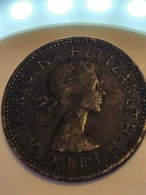 1 Shilling 1956 Elizabeth II Scottish Coin 3