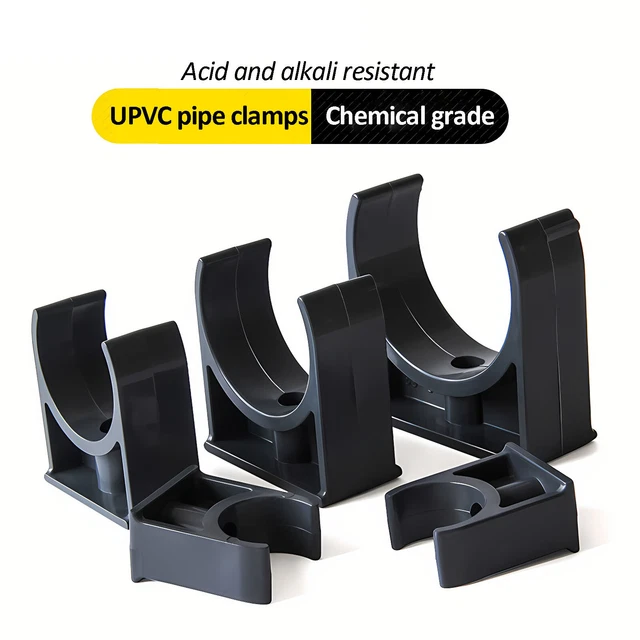 TUBE CLAMPS PVC Pipe Clips Open Pipe Clips 20mm110mm Fixed Pipe Clamp