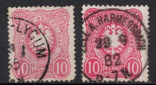 Deutsches Reich Mi.Nr. 41 gest. 2Farben