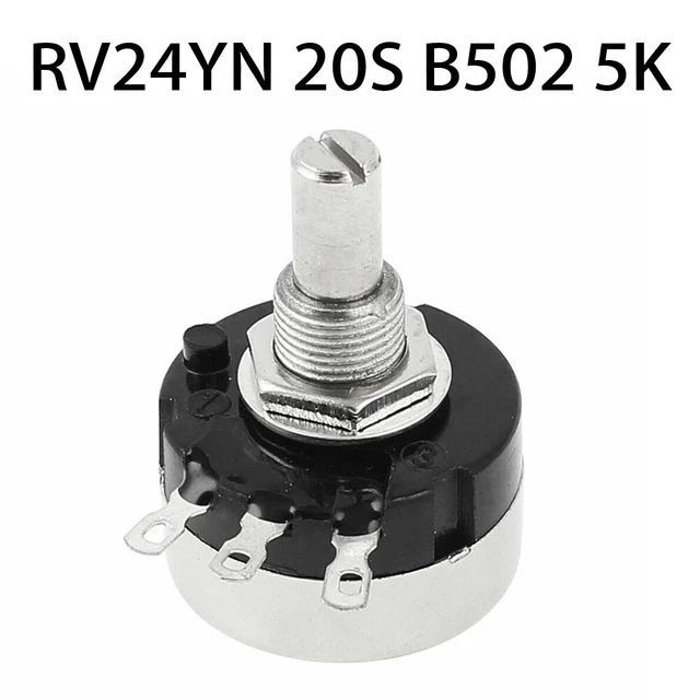 RV24YN 20S Potentiomètre 300° 5K Simple Tours 1PC for Moteur Vitesse Contrôle