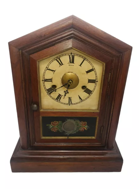 Antique Seth Thomas 30 Hour Spring Clock , Desk Mantel or Shelf Clock