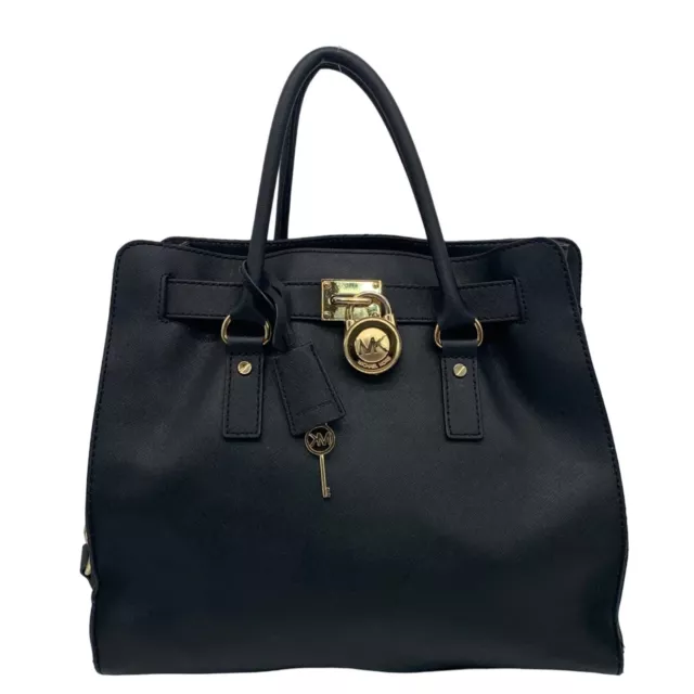 Michael Kors Black Saffiano Large Hamilton Tote