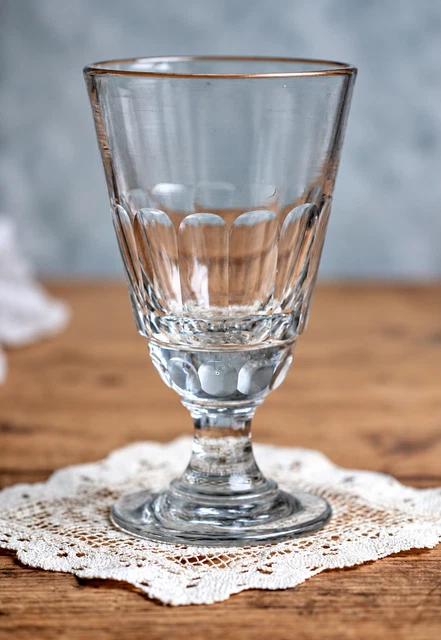 LARGE ANTIQUE FRENCH Absinthe Cut Glass Handblown Absinthe Faceted ...