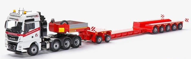 Man Tgx GM Con Remolque Plataforma De 4 Ejes Faymonville Telemax Conrad Modelle 80194 Escala 150 A03~80194
