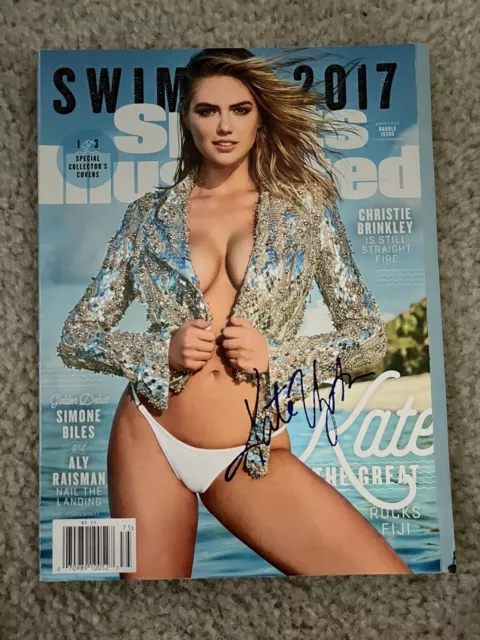 KATE UPTON SIGNED SPORTS ILLUSTRATED SWIMSUIT MAGAZINE Model Autographed Actress