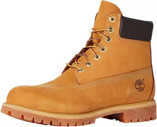 Timberland Men's 6 inch Premium Waterproof Boot, Wheat Nubuck, Size  9.5 M US