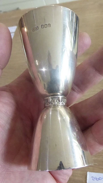 Antico Marchio Irlandese Distintivo Massiccio Argento Sterling Doppia Misura Date C1928