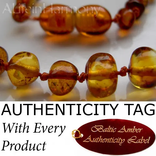 Honey BALTIC AMBER Child NECKLACE AGbA® Certified Beads