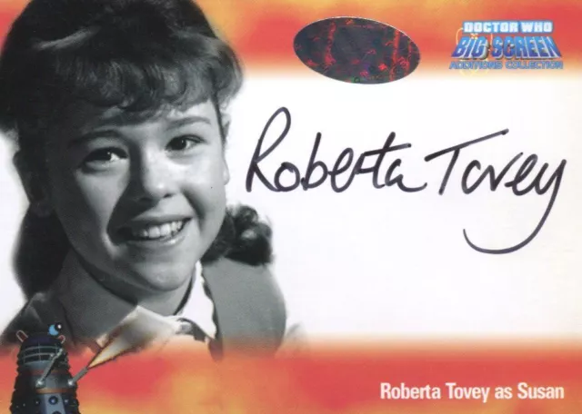 Doctor Who Big Screen Additions Roberta Tovey as Susan A3 Autograph Card 2008