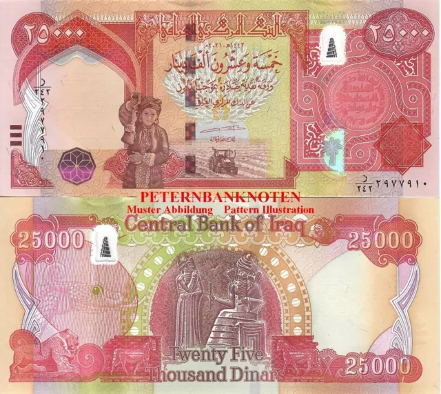 IRAK / IRAQ 25000 Dinars 2015/23 Unc. P.102  62401# Kassenfrisch..