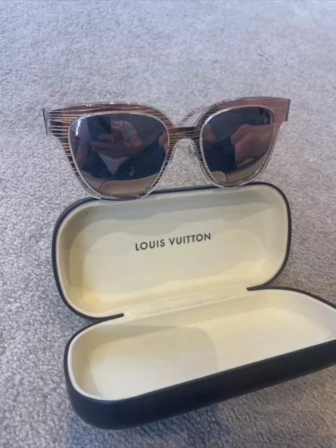 LOUIS VUITTON Sunglasses MY LV Chain Pilot Metal Gold Brown Z1539E Italy  M204