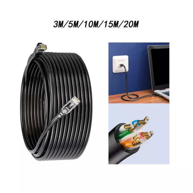 Câble Ethernet Cat6E Fil Ethernet Gigabit haute vitesse pour étude de projet
