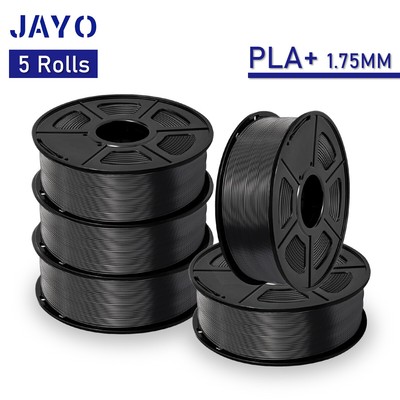 Jayo 3kg Fibra Carbone PLA Nero 1,75mm filamento 1kg Roll 3d stampante non fragile 