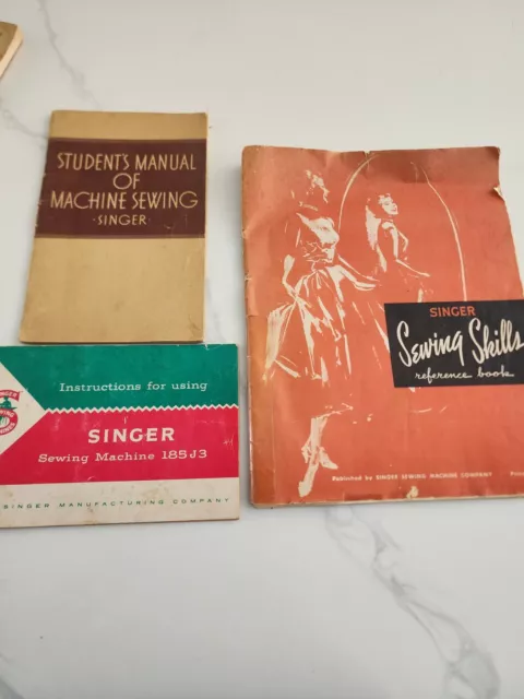 Singer Sewing Skills Reference Manual, Student Manual and Instructions for 185J3