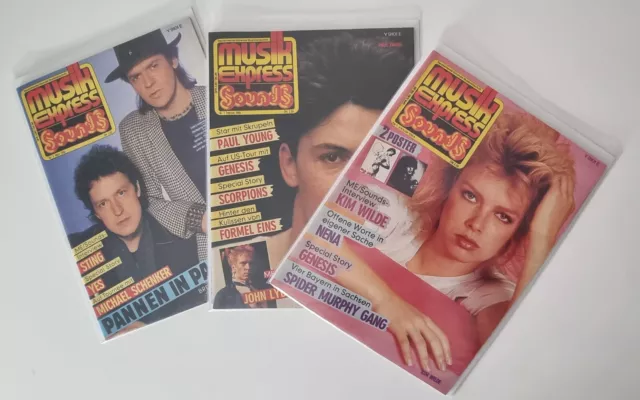 ** Musik Express / Sounds ** Magazine ~ Jahrgang 1984 Heft 1 bis 12 zur Auswahl!