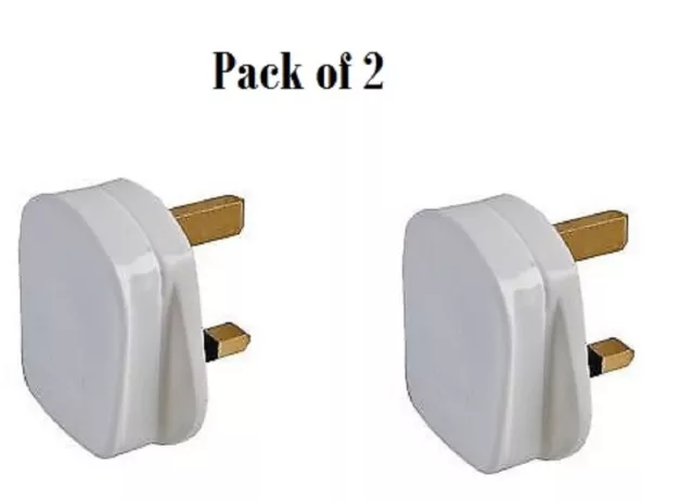 PLUG 13A WHITE QUICKFIT Cord Grip 2 pack