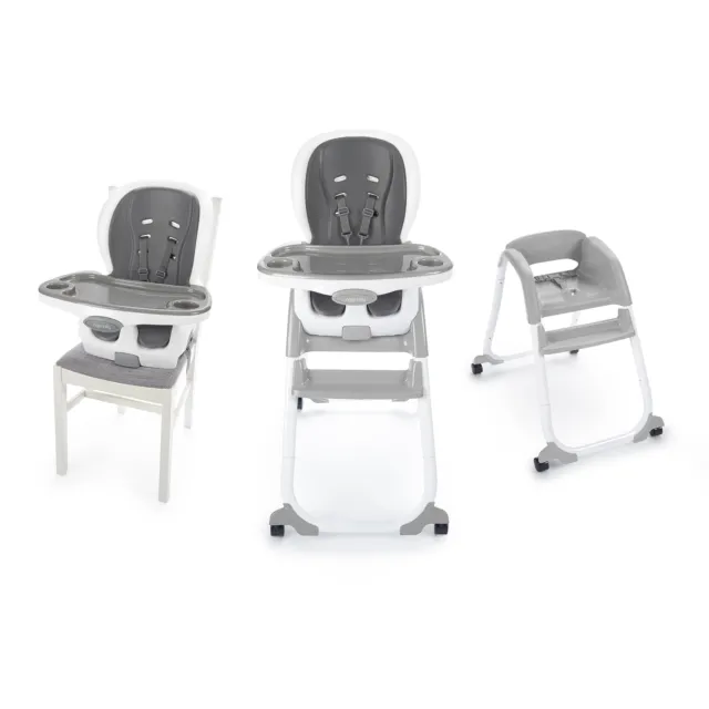 Ingenuity SmartClean Trio Elite 3-in-1 Convertible High Chair, Toddler Chair, an