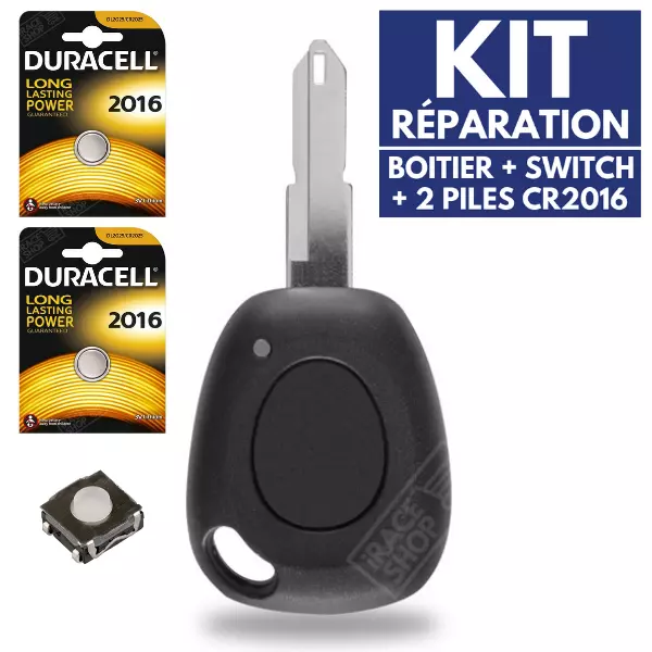 ➤➤ KIT Réparation ➤➤ Coque Clé Boitier de Télécommande Pour Plip RENAULT Laguna