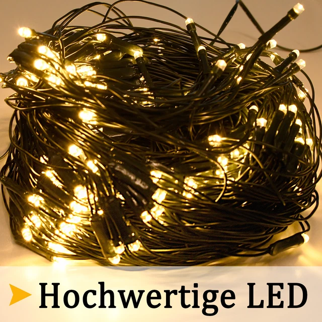 Rintea Luci Albero di Natale 400 LED 2 M 16 Fili 8 Modalità, Plug-in, IP44 Impermeabile Luci Albero di Natale Cascata, per Alberi di Natale, Giardini, Decorazioni per Interni ed Esterni, Bianco