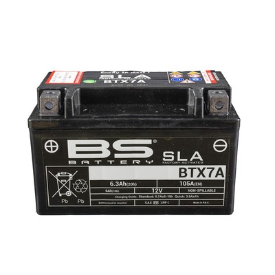 Baotian BAOTIAN BT49QT-12C1 Rebel 4T R12 50 2006-2008 BATTERIA YTX7A-BS 12V 6AH 