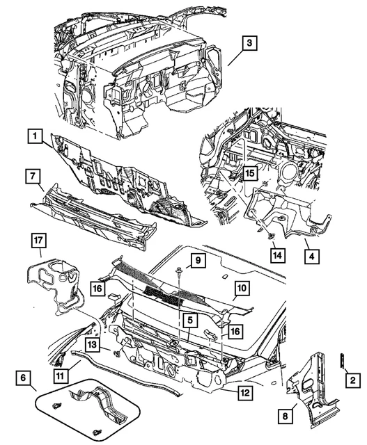Genuine Mopar Dash Panel 5183759AH