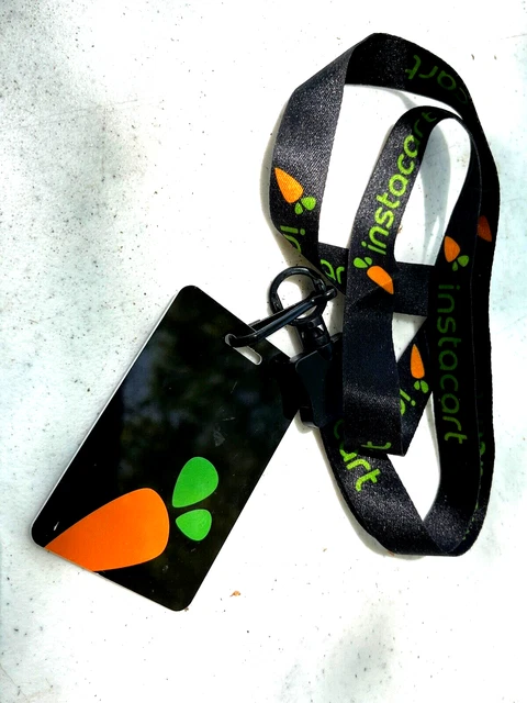 Instacart Lanyard and Badge Grocery Side Hustle Side Gig MAKE OFFER