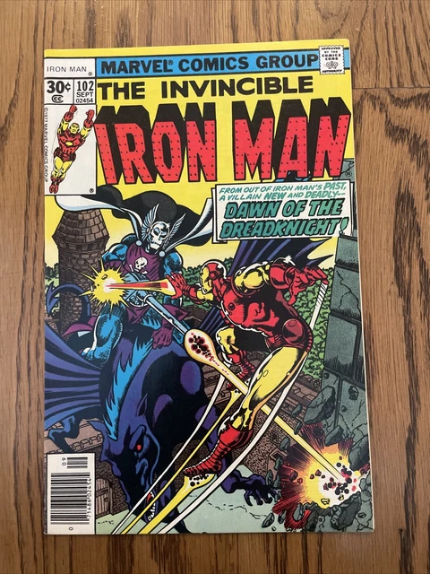Invincible Iron Man #102 (Marvel 1977) 1st Appearance Dreadknight! Newsstand NM