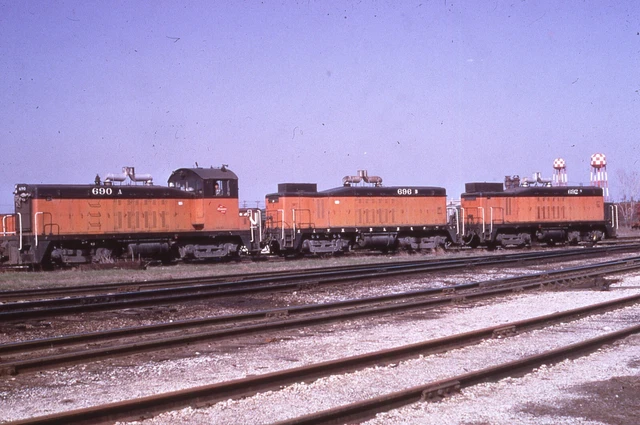 Duplicate  Train Slide Milwaukee  TR-4A #690A  04/1972 Chicago Illinois