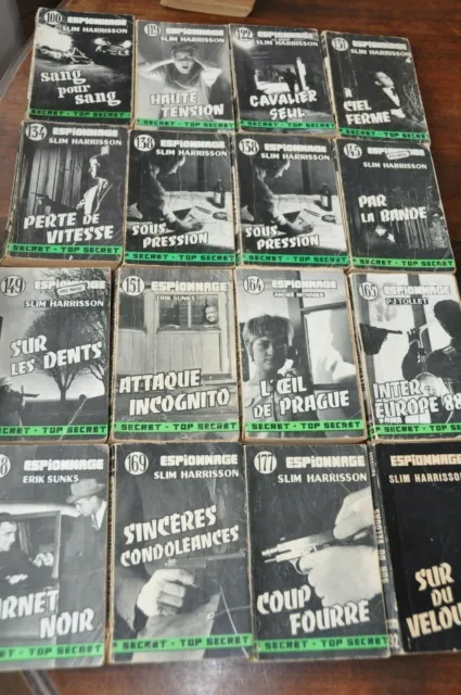 Lot 84 volumes.- Romans policiers- Sup. noire -Spécial police -l'exécuteur-Rona 2