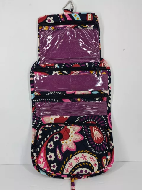 ✈️Vera Bradley Paisley Hanging Travel Organizer Toiletries Cosmetic Bag Makeup