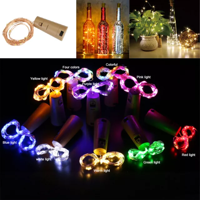 Copper Wire LED String Fairy Lights 1M 2M 3M Battery Operated For Home Decor SS2