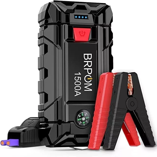 BRPOM Booster Batterie 3000A 23800mAh Jump Starter Portable (Jusqu?à 8.0L  Diesel ou 10L