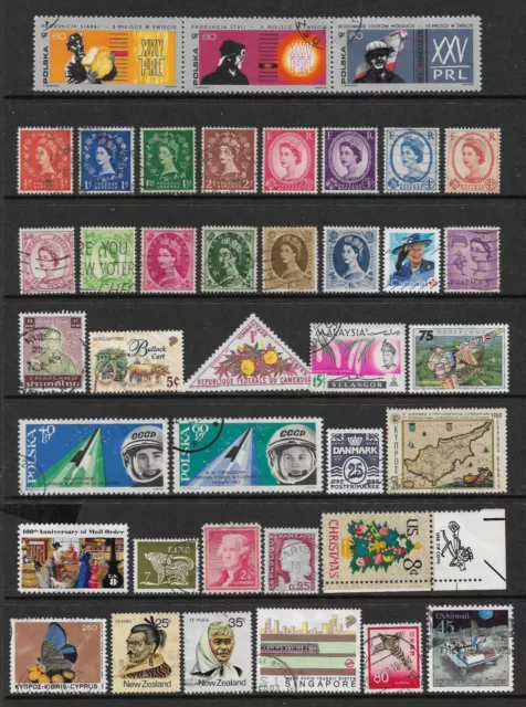 WORLD STAMPS mixed collection, Lot No.1103, good mixture, all different