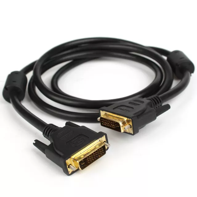 Gold 2M 5M DVI To DVI Cable LCD Monitor PC HDMI To DVI Adapter For PS3 XBOX 360