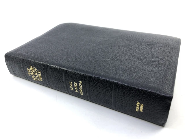 RARE 1978 MOODY Ryrie KJV King James Version Study Bible Genuine ...