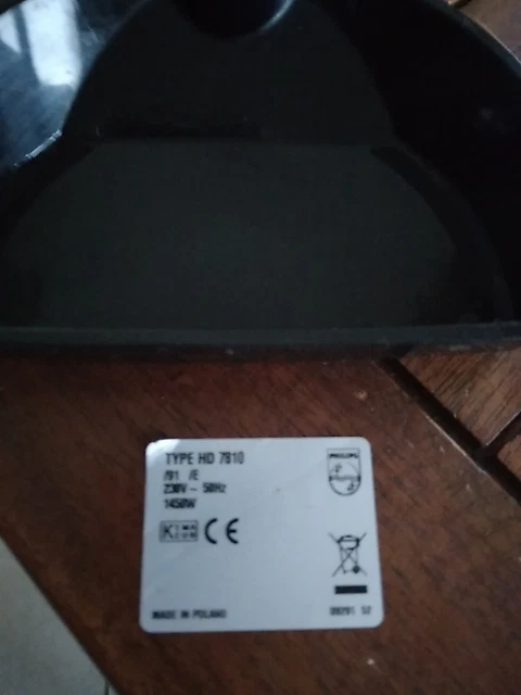 Bac Récupérateur Noir Pour Cafetière Expresso Philips Senseo HD7810 - Occasion Très Bon état