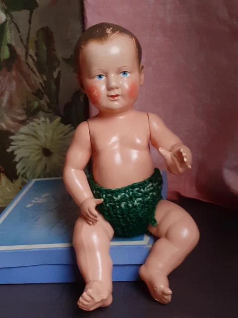 Ancien Baigneur Petitcollin L’Invincible – Celluloïd – Hauteur 40 Cm