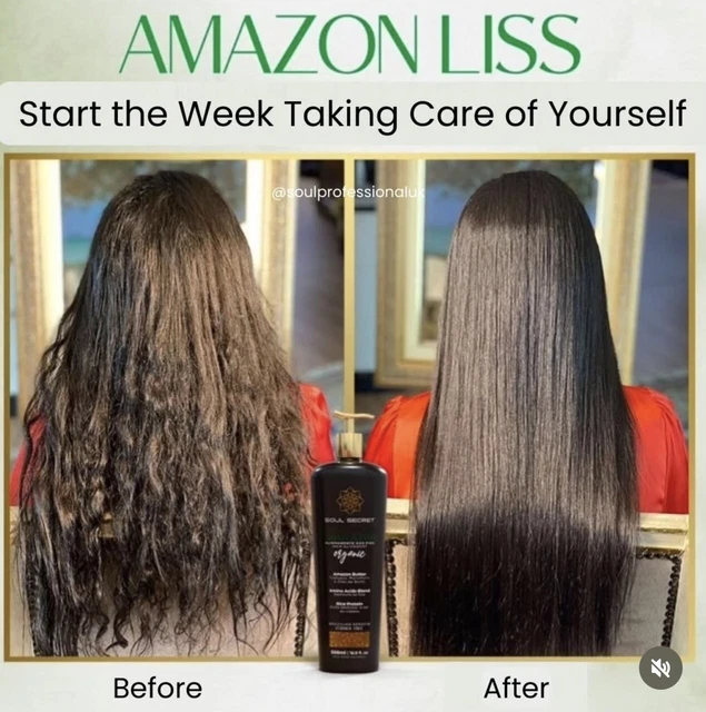 Troia Hair Organic Brazilian Keratin Treatment – 2L, Alcohol-Free, Ammonia-Free, Smoothing