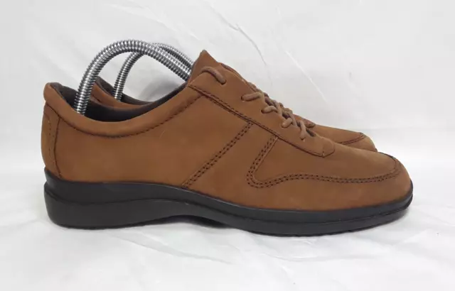 EASY SPIRIT JPWHIT Comfort Walking Shoes Brown Faux Nubuck Leather Size ...