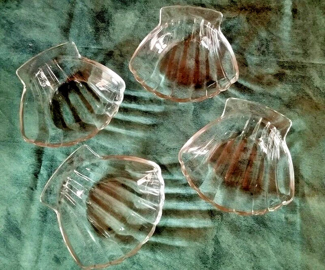 5 Plats à Coquilles Saint-Jacques PYREX France - Service Verre Transparent - Kdo