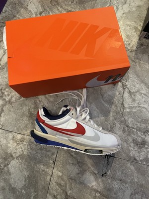 NIKE SACAI ZOOM Cortez SP White Red Blue Brand New Sz 12 DQ0581 ...