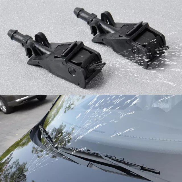 2pcs Gicleur Lave Glace Tuyau Lave Glace Voiture Kit de Buse de  Pulvérisation de Lave-glace