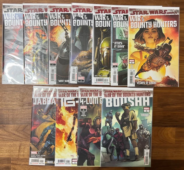 Star Wars "War of the Bounty Hunters" Comics Marvel Lot VF/NM