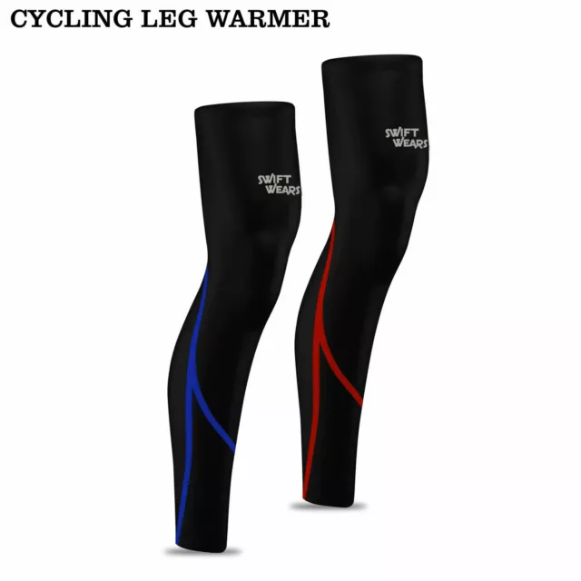 Cycling Leg Warmer Winter Thermal Roubaix Running Bicycle Knee Warmers Pair New