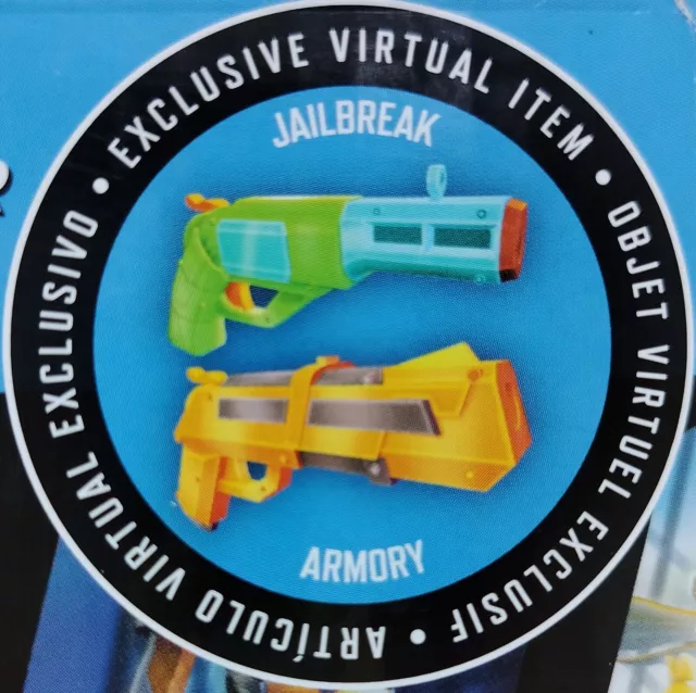 Brand New Nerf Roblox Elite Jail Break Armory 2 Pack With Digital In Game  Code