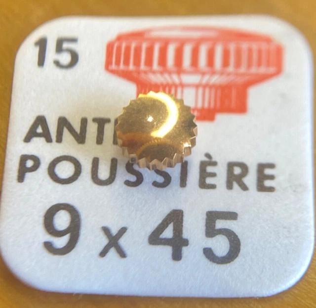 Couronne Vintage Jaune Pour Montre LIP Tallon - 6 Mm, Occasion, Pièce Détachée