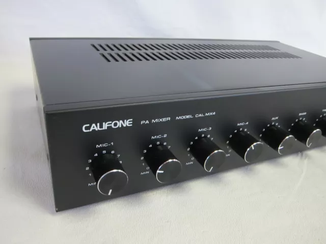 Mélangeur Califone CALMX4 CALMX 4 PA avec 4 ports microphone   2
